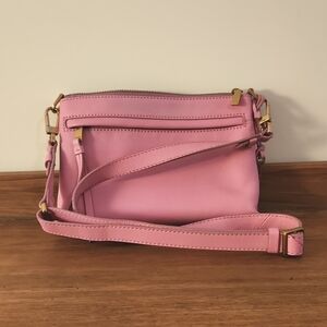Fossil Kiera Small crossbody pink purse with Wallet